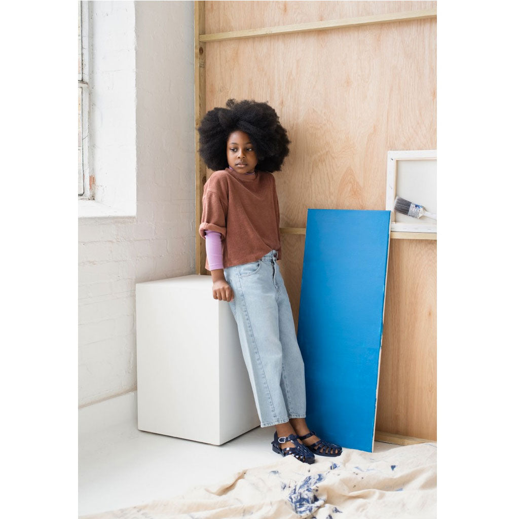 Long Sleeve Tee Toweling Raglan Russet