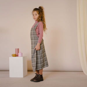 Dress Wrap Noir Check