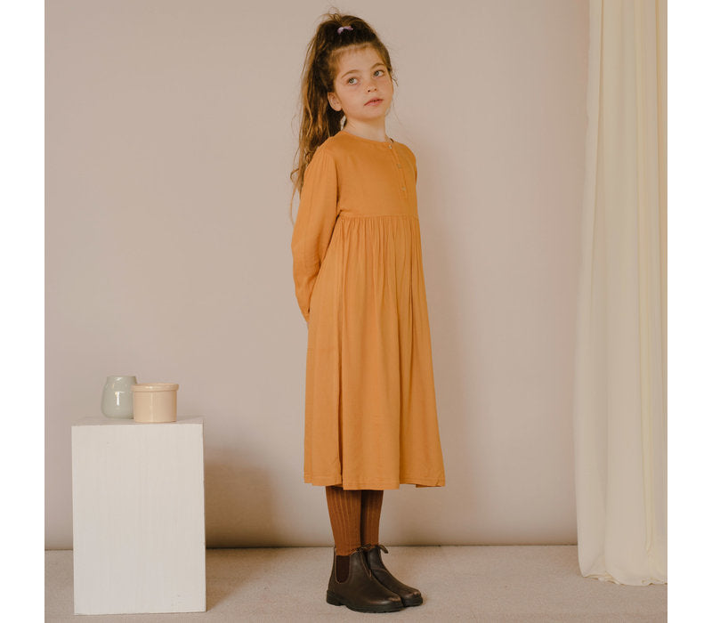 Midi Dress Warm Ochre