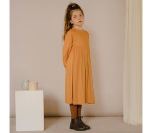 Midi Dress Warm Ochre