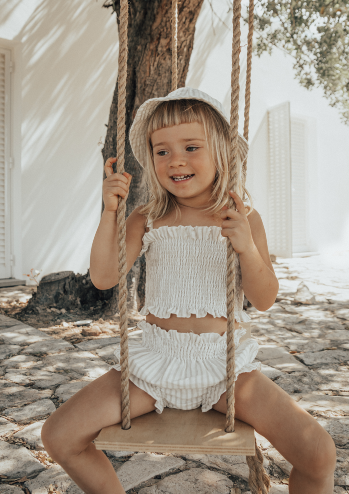 Bloomer Smocked Sandy Strippes